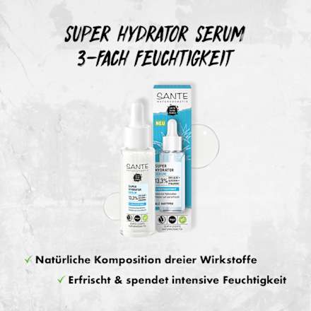 Serum Super Hydrator mit natürlicher Hyaluronsäure SANTE NATURKOSMETIK