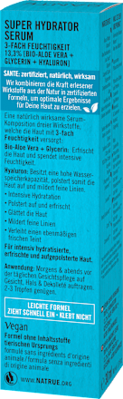 Serum Super Hydrator mit natürlicher Hyaluronsäure SANTE NATURKOSMETIK