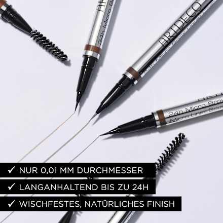 Augenbrauenstift 24h Micro Brow Liquid Liner 10 Grey Brown ARTDECO
