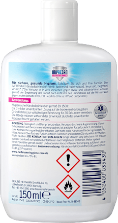 Hand-Desinfektions-Lösung Impresan