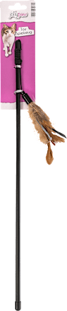 Katzenspielzeug Spielangel mit Federn  JollyPaw