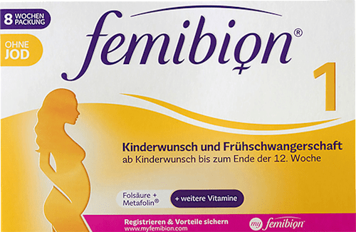 Kinderwunsch & Frühschwangerschaft ohne Jod 1 femibion
