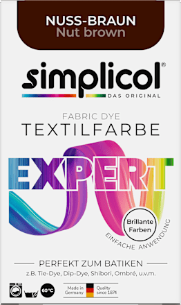 Textilfarbe expert Nuss- Braun Simplicol