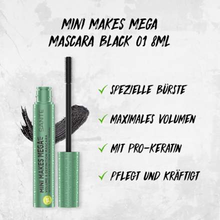 Mascara Mini Makes Mega Black SANTE NATURKOSMETIK
