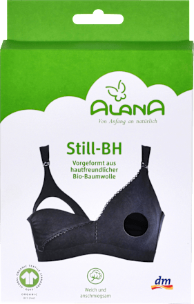 Schwangerschafts- und Still-BH Gr. XL, schwarz ALANA