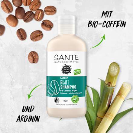 Family Kraft Shampoo Bio Koffein und Arginin SANTE NATURKOSMETIK