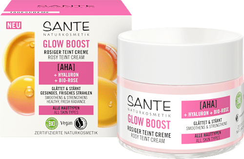 Gesichtscreme Glow Boost Rosiger Teint Santé naturally.