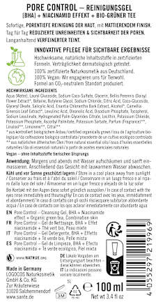 Reinigungsgel Pore Control SANTE NATURKOSMETIK