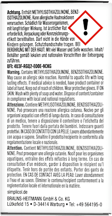Farbfixierer für Textilfarbe expert  Simplicol