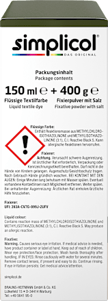 Textilfarbe intensiv Oliv- Grün Simplicol