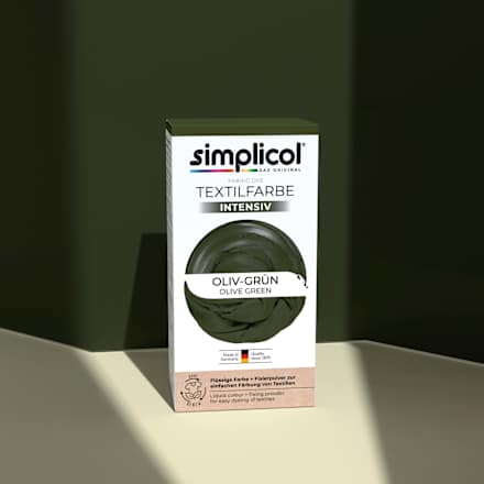 Textilfarbe intensiv Oliv- Grün Simplicol