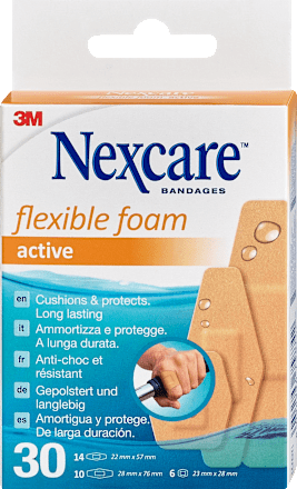 Flexible Foam active Pflaster-Set Nexcare