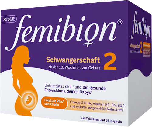 Schwangerschaft 2, 56 Tabletten und 56 Kapseln femibion