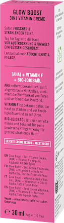 Gesichtscreme Glow Boost 3in1 AHA & Vitamin F Santé naturally.