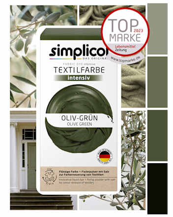 Textilfarbe intensiv Oliv- Grün Simplicol
