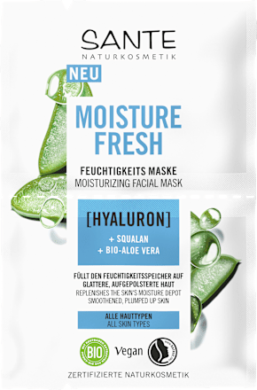 Maska za obraz Moisture Fresh, 2 x 4 ml SANTE NATURKOSMETIK