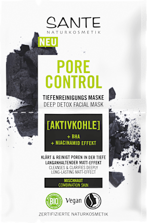 Maska za obraz Pore Control, 2 x 4 ml SANTE NATURKOSMETIK