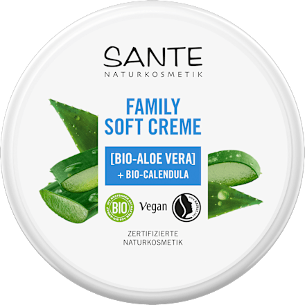 Univerzalna krema za obraz in telo z bio ognjičem in aloe vero Family Soft SANTE NATURKOSMETIK
