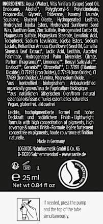 Foundation High Coverage 01 cool ivory SANTE NATURKOSMETIK