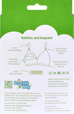 Schwangerschafts- und Still-BH Gr. L, weiß ALANA