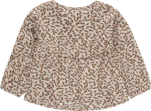 Baby Shirt, Gr. 62, mit Bio-Baumwolle, beige, rosa bellybutton mother nature & me