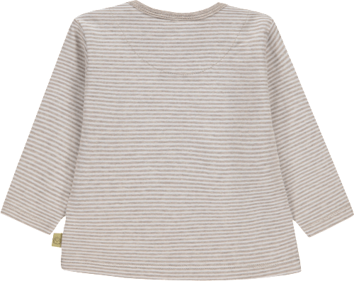 Baby Langarmshirt, Gr. 62, mit Bio-Baumwolle, beige bellybutton mother nature & me