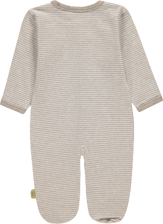 Baby Strampler, Gr. 56, mit Bio-Baumwolle, beige bellybutton mother nature & me