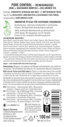 Reinigungsgel Pore Control SANTE NATURKOSMETIK
