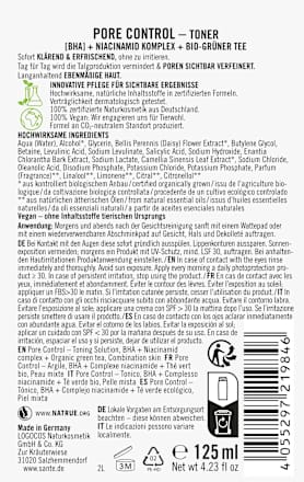 Toner Pore Control SANTE NATURKOSMETIK