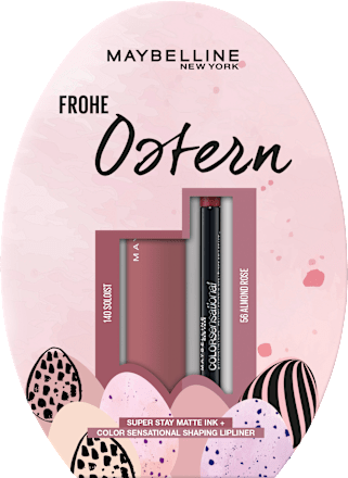 Lippenstiftset Superstay Matte 140 & Color Sensational Lipliner 56 MAYBELLINE NEW YORK