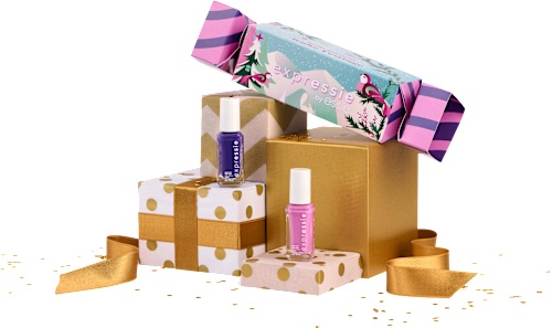Nagellackset Bonbon Expressie Thumb Surfing Pink 412, 10 ml & No Time To Pause Lila 414, 10 ml essie