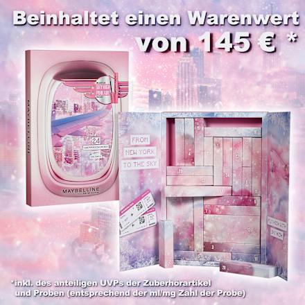Adventskalender 2024 Happy Holidays MAYBELLINE NEW YORK