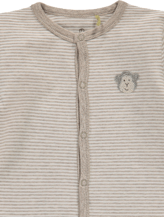 Baby Strampler, Gr. 56, mit Bio-Baumwolle, beige bellybutton mother nature & me