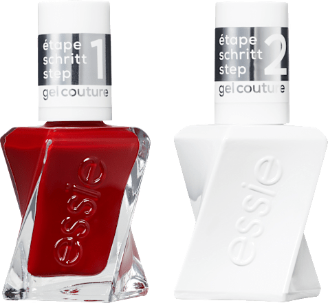 Nagellackset Gel Couture Routine In My Red Era essie