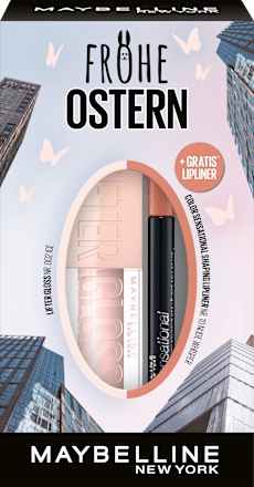 Lippen Makeup Set Lipgloss Lifter Gloss 002 + gratis Lipliner Color Sensational 10 MAYBELLINE NEW YORK