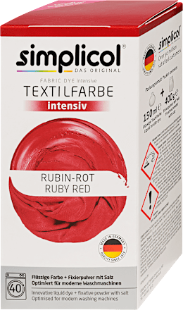 Textilfesték rubint vörös  Simplicol