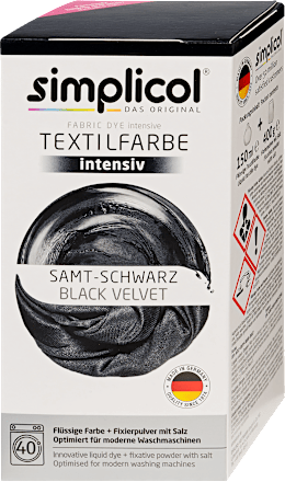 Textilfesték Fekete bársony Simplicol
