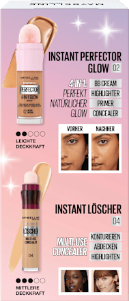 Geschenkset 4-in-1 Instant Perfector Glow 02 Medium & Concealer Instant Anti-Age Löscher 04 Honey 2tlg MAYBELLINE NEW YORK
