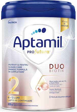 Lapte praf de continuare PROfutura 2, 6-12 luni Aptamil
