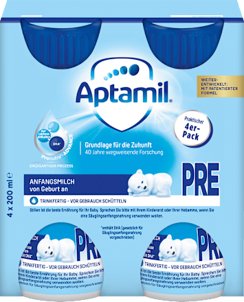 Anfangsmilch Pre trinkfertig von Geburt an Aptamil