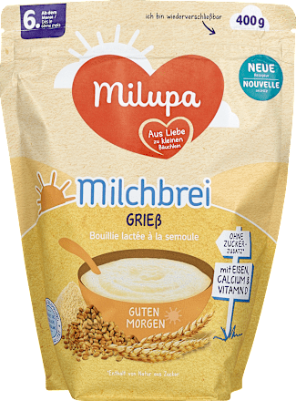 Milchbrei Grieß ab dem 6. Monat Milupa