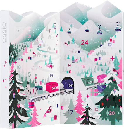 Adventskalender 2022 als Nagellackregal wiederverwendbar essie