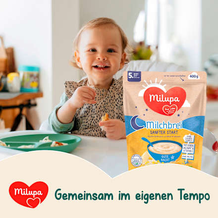 Abendbrei Milch Sanfter Start Gute Nacht ab dem 5. Monat Milupa
