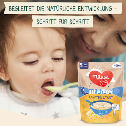 Abendbrei Milch Sanfter Start Gute Nacht ab dem 5. Monat Milupa