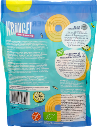 Kekse Hafer-Zitronen Kringel glutenfrei SOMMER
