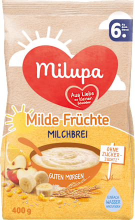 Milchbrei Guten Morgen Milde Früchte ab dem 6.Monat Milupa