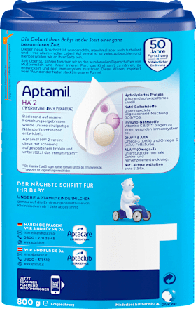 Folgemilch 2 HA nach dem 6. Monat Aptamil