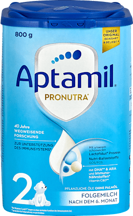 Folgemilch 2 Pronutra nach dem 6. Monat Aptamil