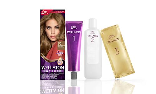 Vopsea de păr permanentă 7/0 blond mediu Wellaton