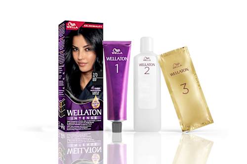 Vopsea de păr permanentă 2/0 negru Wellaton